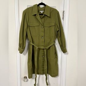 Free Assembly Olive Green Women's Utility Style Dress